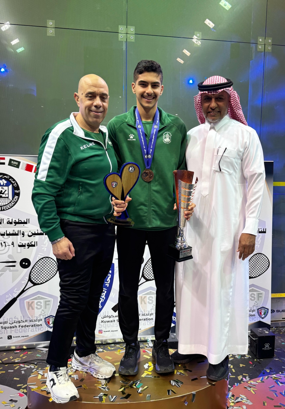 محمد آل نصفان يتوج بلقب البطولة العربية للاسكواش