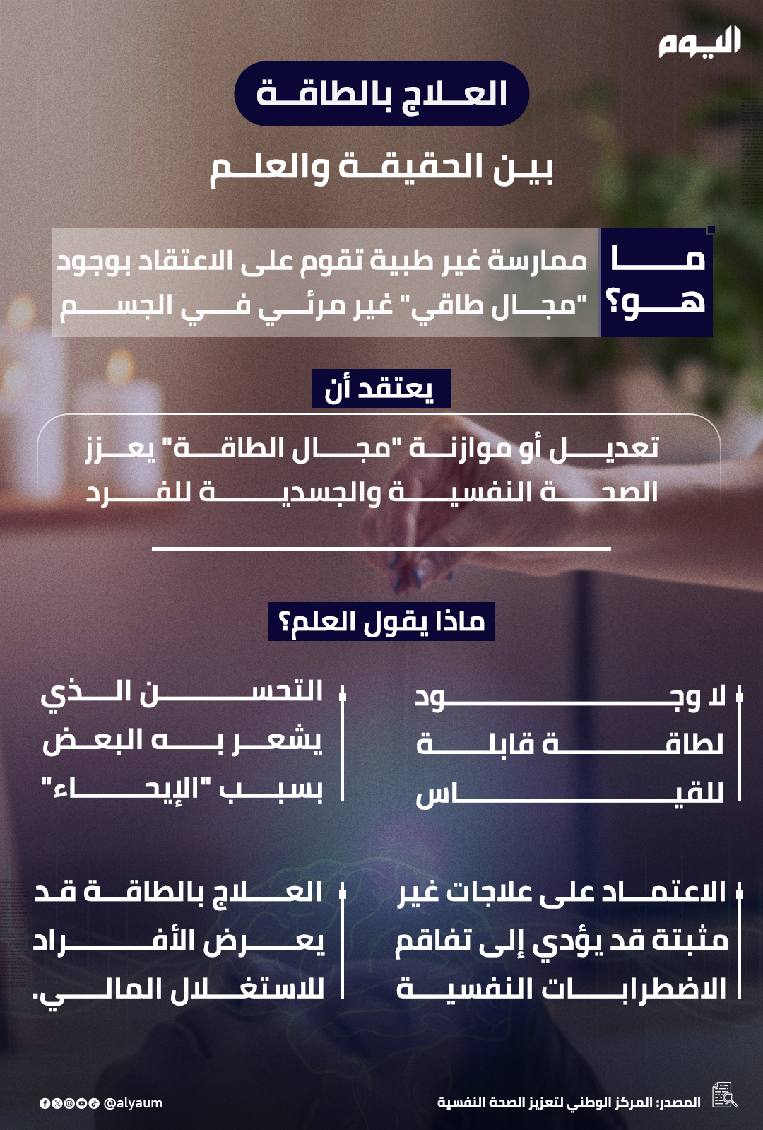العلاج بالطاقة بين الحقيقة والعلم 