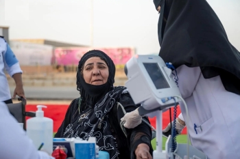 رعاية طبية متكاملة لضيوف الرحمن في مدينة الحجاج بالجوف - واس