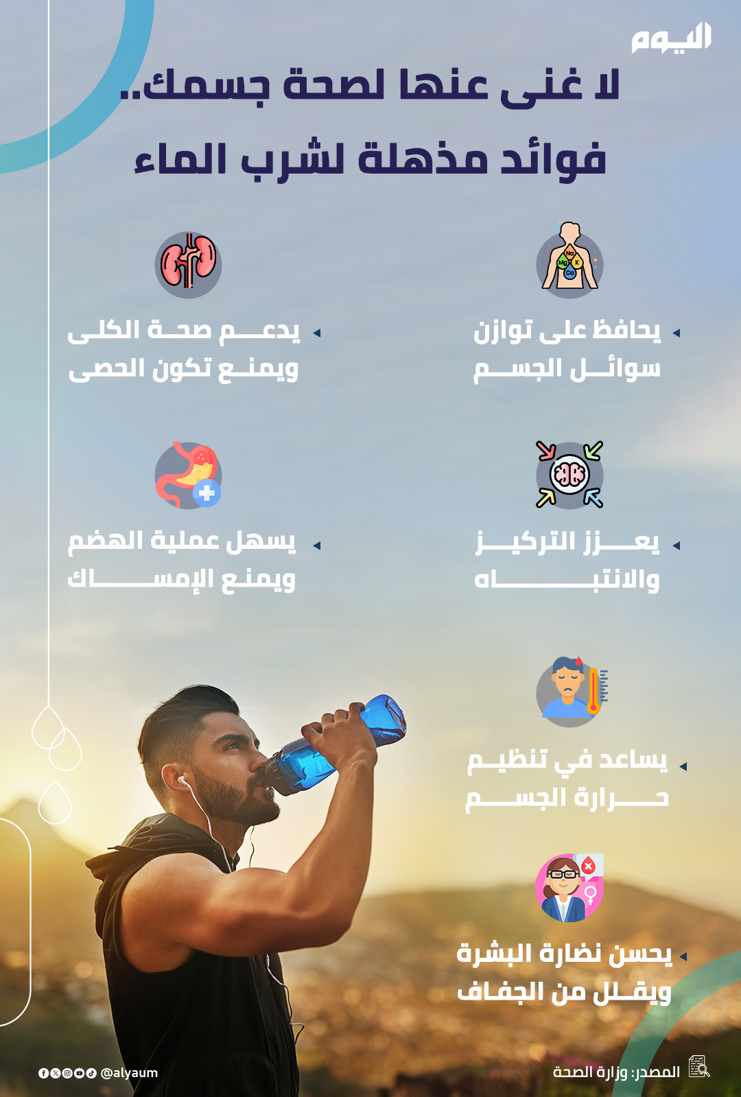  لا غنى عنها لصحة جسمك.. فوائد مذهلة لشرب الماء 