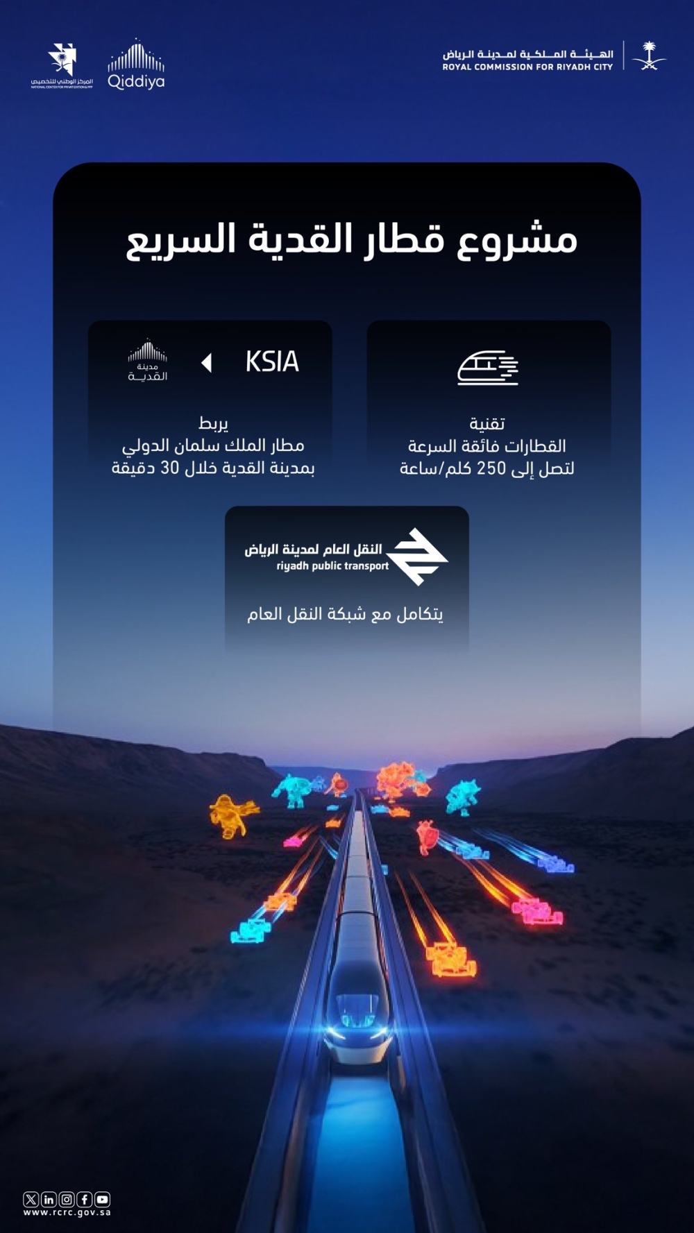 مشروع قطار القدية السريع