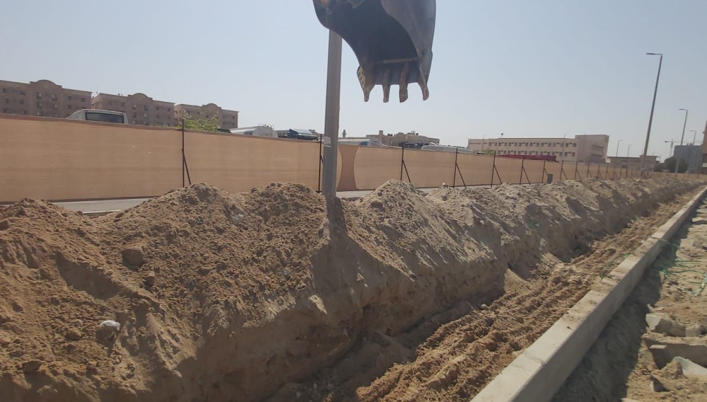 بدء تنفيذ مشروع مضمار مشي بطول 1100 متر في الجبيل