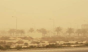 أتربة مثارة على أجزاء من منطقة الرياض اليوم الثلاثاء - متداولة