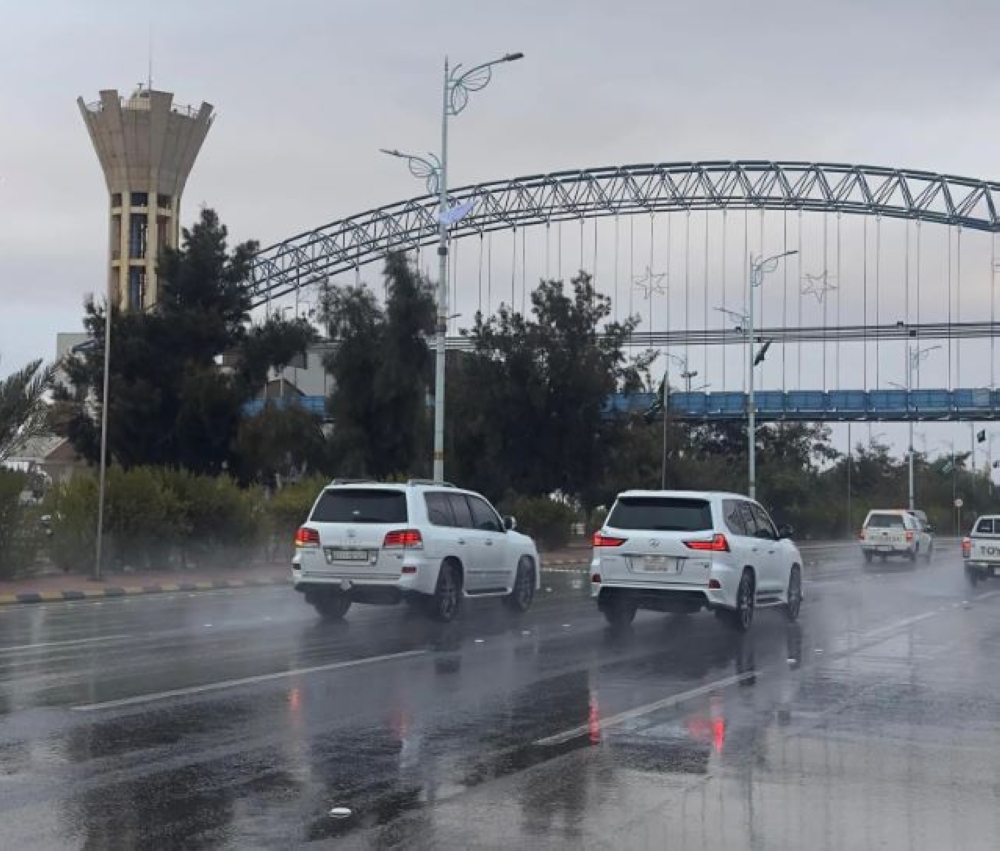 تبوك تتصدر القائمة المطرية في المملكة بتسجيل 118.5 ملم في 'السرو'