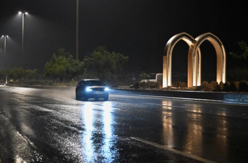  أمطار غزيرة على منطقة المدينة المنورة - واس 