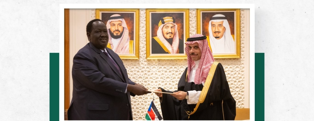 ولي العهد يتلقى رسالة خطية من رئيس جنوب السودان