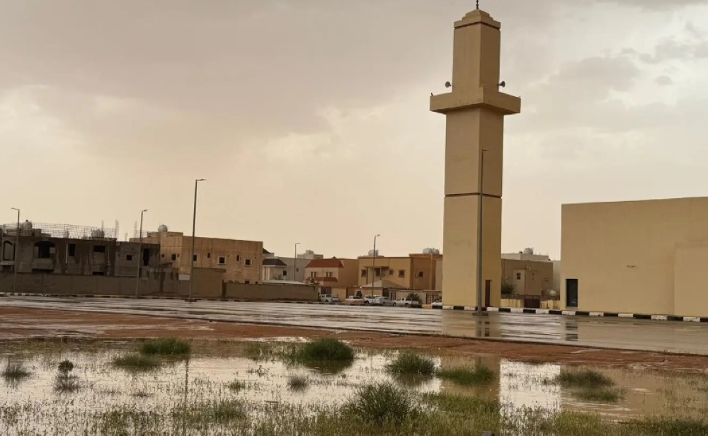  هطول أمطار غزيرة مصحوبة بزخات من البرد على رفحاء - واس 