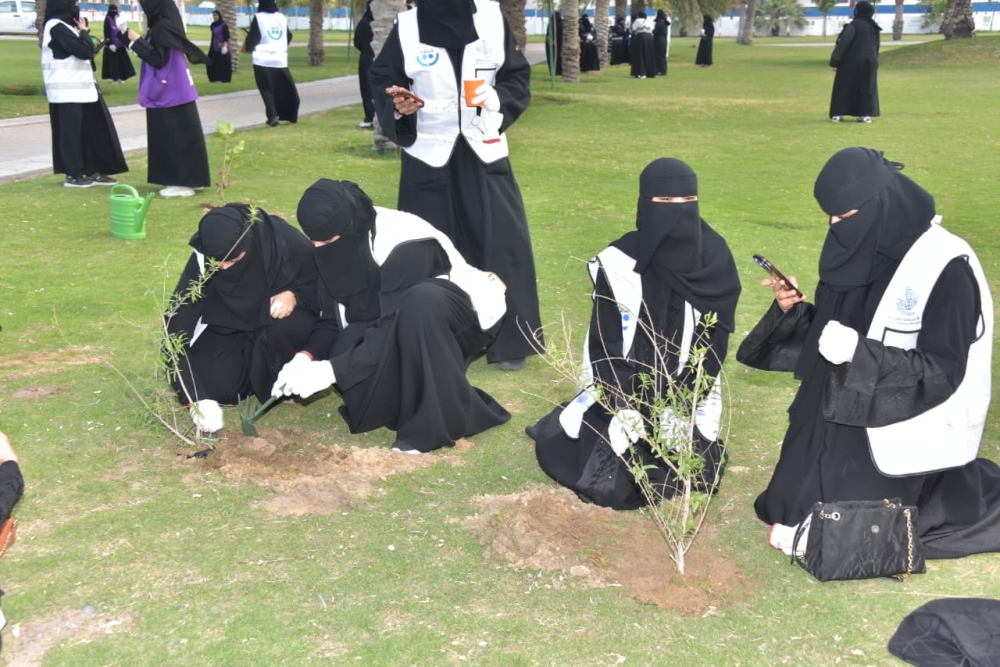 250 متطوعًا يزينون واجهة الدمام البحرية بالشتلات الزراعية - اليوم