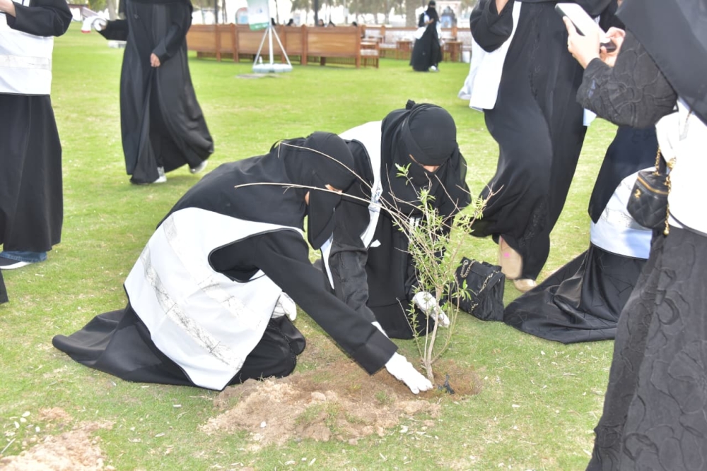 250 متطوعًا يزينون واجهة الدمام البحرية بالشتلات الزراعية - اليوم