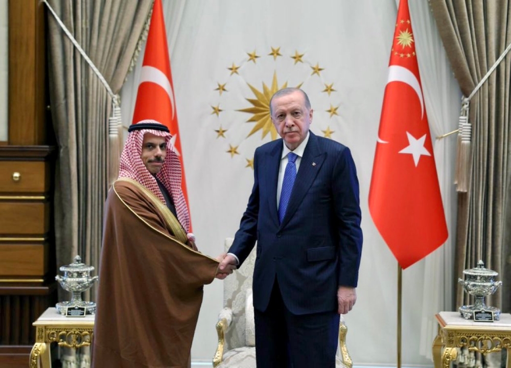 وزير الخارجية يبحث تعزيز التعاون مع رئيس تركيا