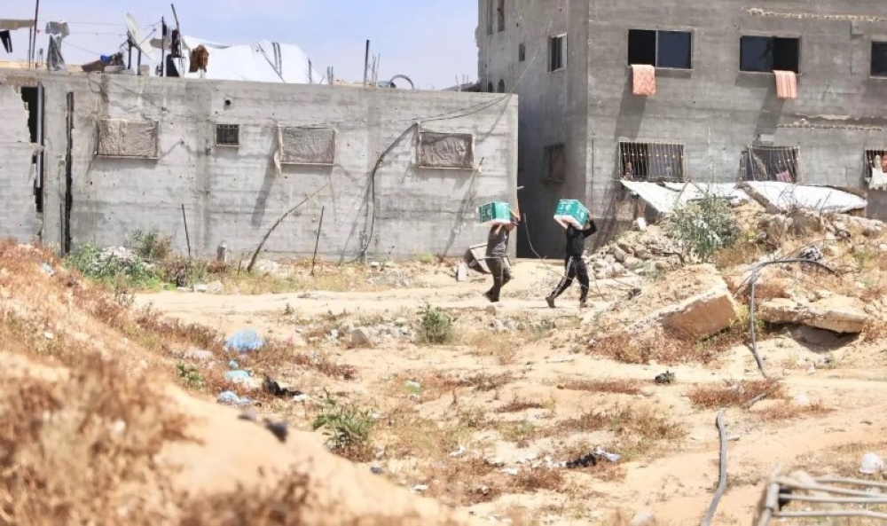 صور | دعم سعودي جديد.. 289 سلة غذائية في خان يونس بغزة 