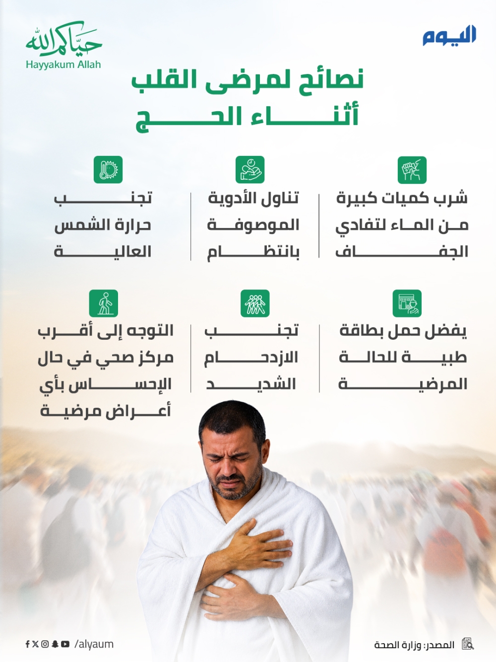 نصائح لمرضى القلب أثناء الحج 