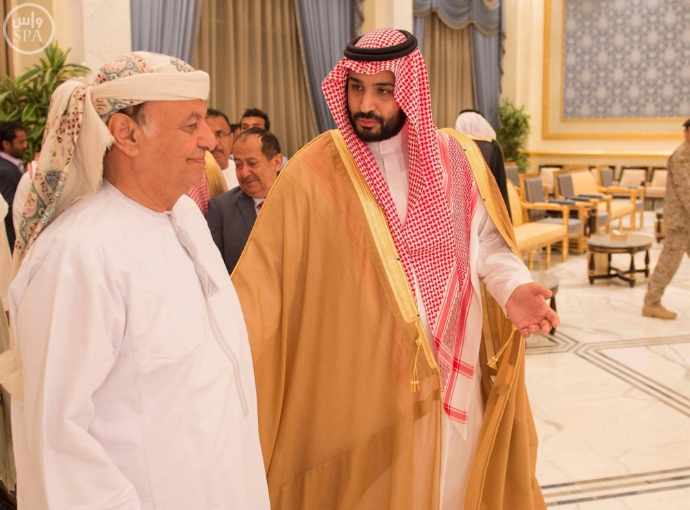 سمو ولي العهد والرئيس اليمني الراحل عبدربه منصور هادي