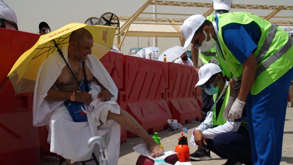 710 متطوعًا قدموا خدمات إسعافية لأكثر من 3 آلاف حاجاً في المشاعر
