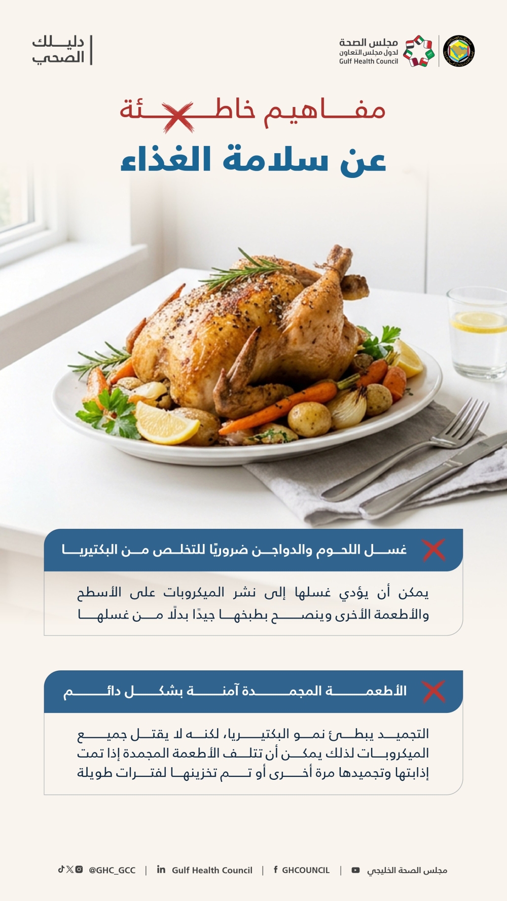 الصحة الخليجي: 4 المفاهيم الخاطئة حول السلامة الغذائية