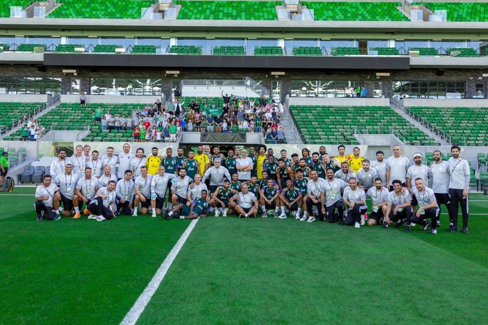 المنتخب السعودي يحتضن الجماهير في تدريب مفتوح بأوستن 