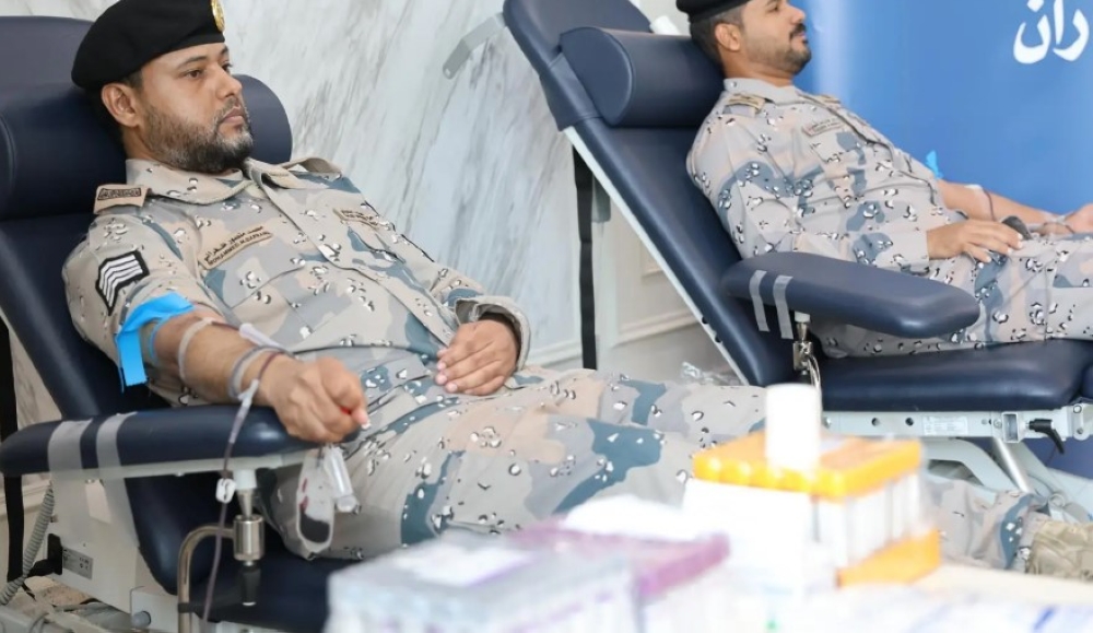 حملة تبرع بالدم لمنسوبي حرس الحدود في عدد من مناطق المملكة - واس