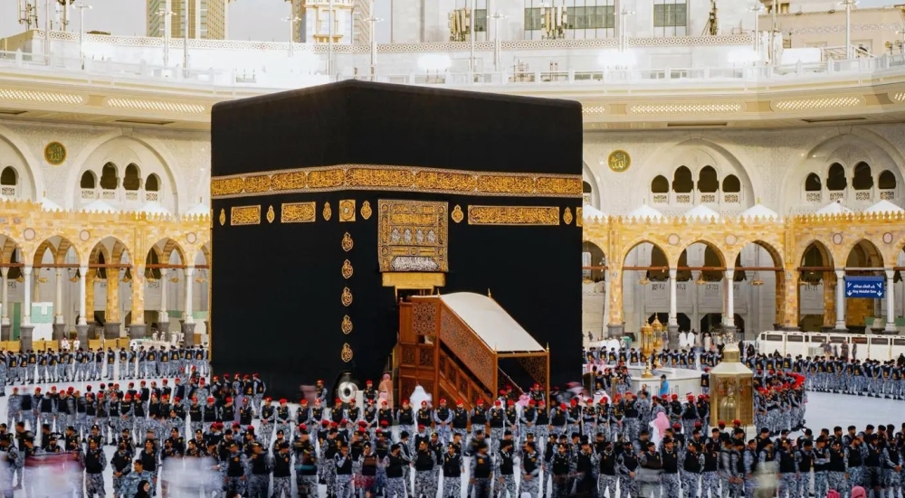 مراحل غسل الكعبة المشرفة - واس