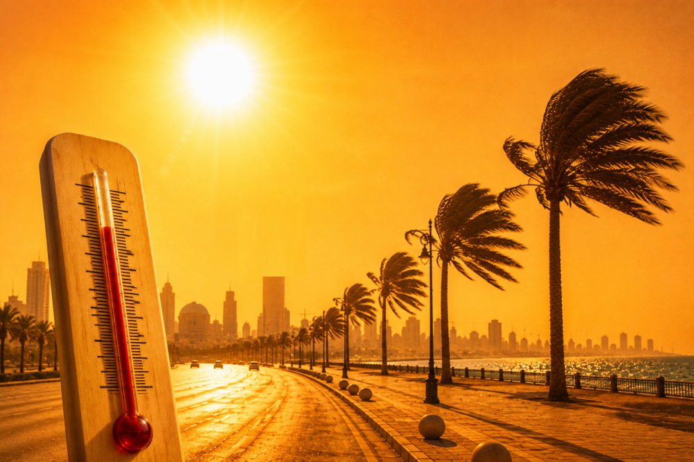 4 أماكن الأعلى.. بيان درجات الحرارة العظمى على بعض مدن المملكة