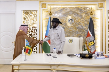 رئيس جنوب السودان يستقبل الخريجي.. ويبحثان التطورات الدولية