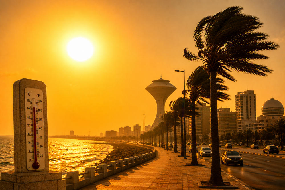 رياح نشطة على منطقتيّ تبوك وحائل حتى السابعة مساءً