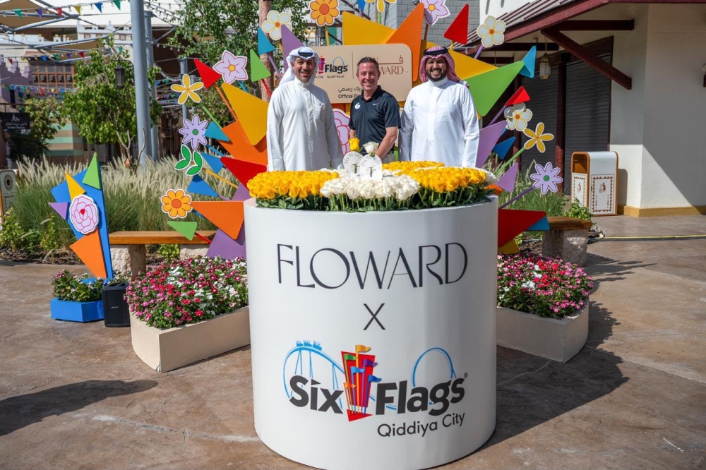فلاورد تعلن شراكتها الرسمية للورود مع Six Flags وأكواريبيا مدينة القدية