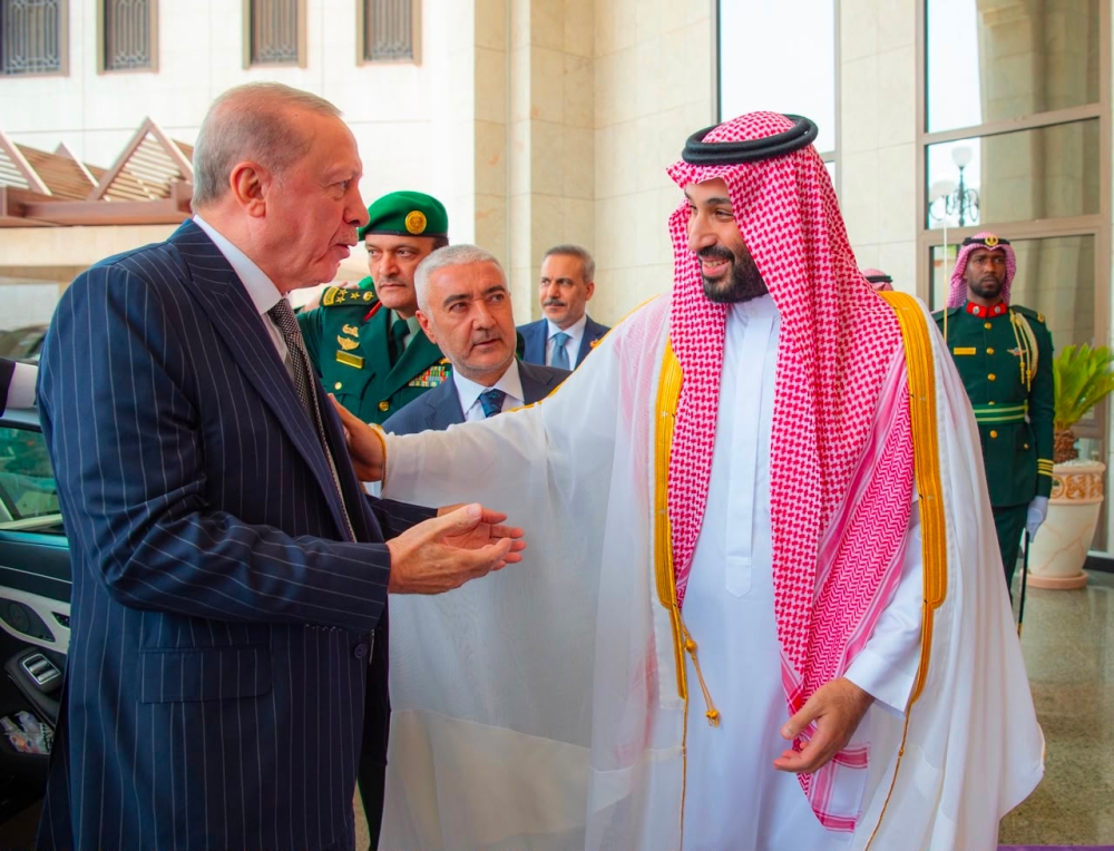 ولي العهد ورئيس تركيا يبحثان أوجه العلاقات وتطويرها في مختلف المجالات - واس 