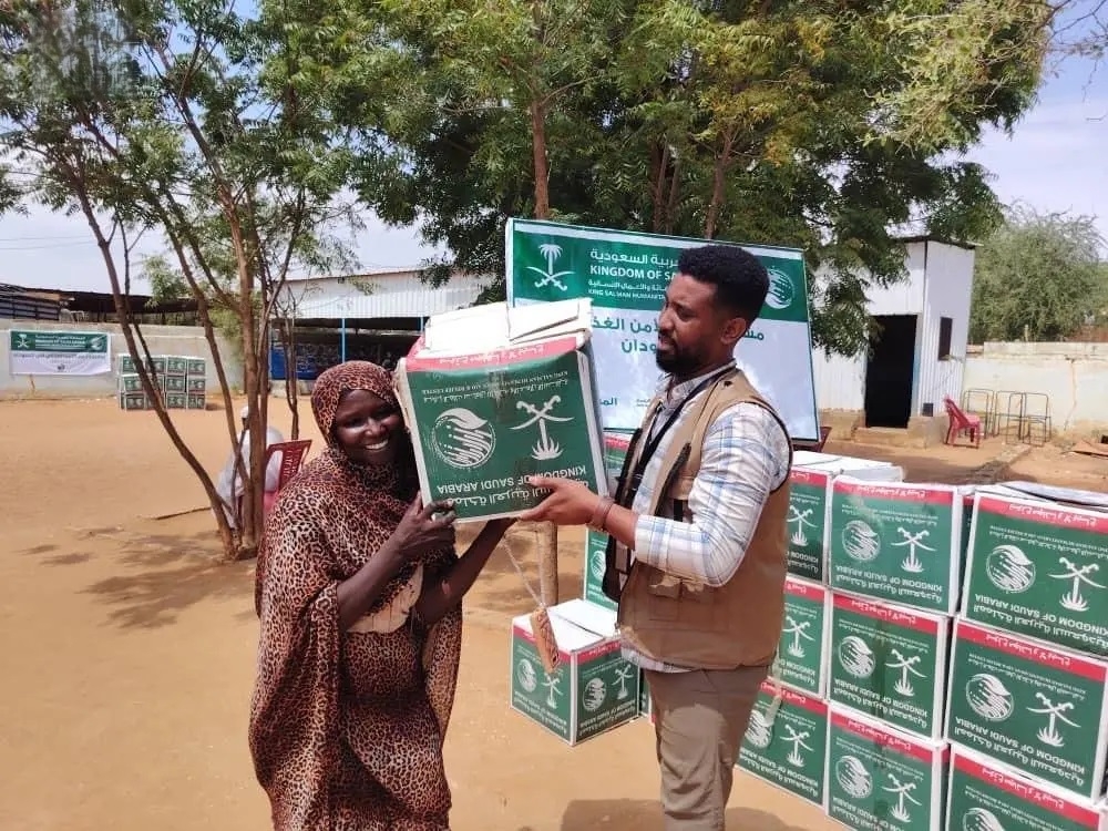 7,216 مستفيدًا من المساعدات الغذائية السعودية في كردفان بالسودان
