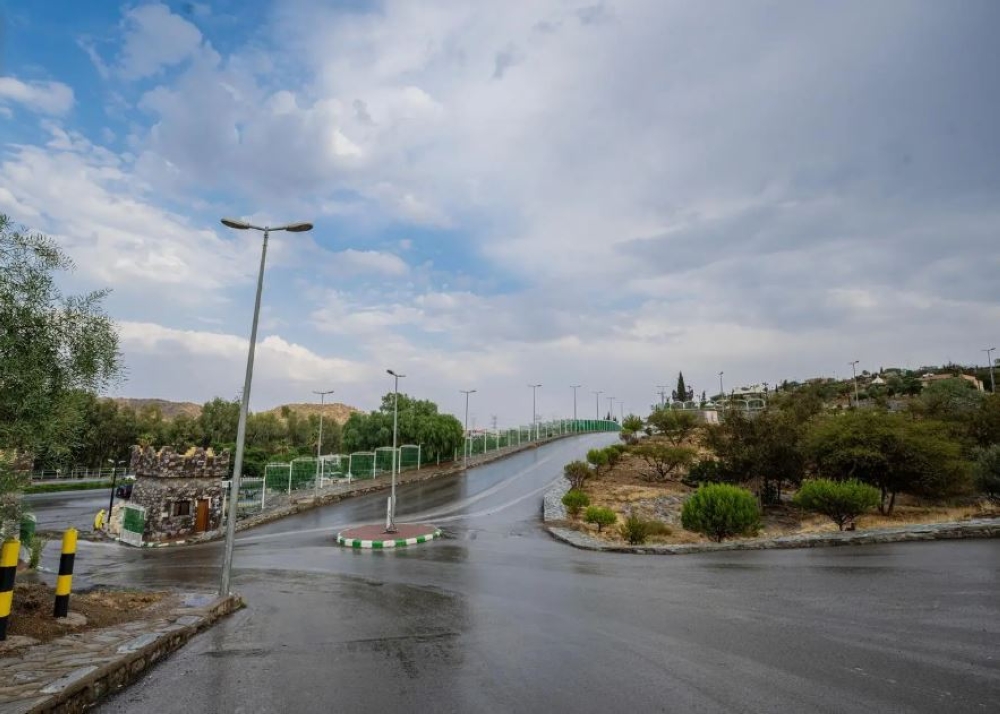 أمطار غزيرة ورياح شديدة السرعة على منطقة الباحة - أرشيفية واس