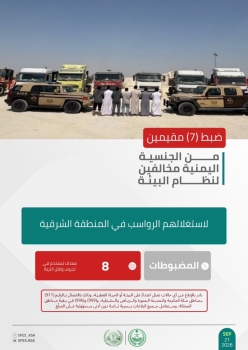 ضبط 7 مقيمين و8 معدات لتجريف التربة في الشرقية