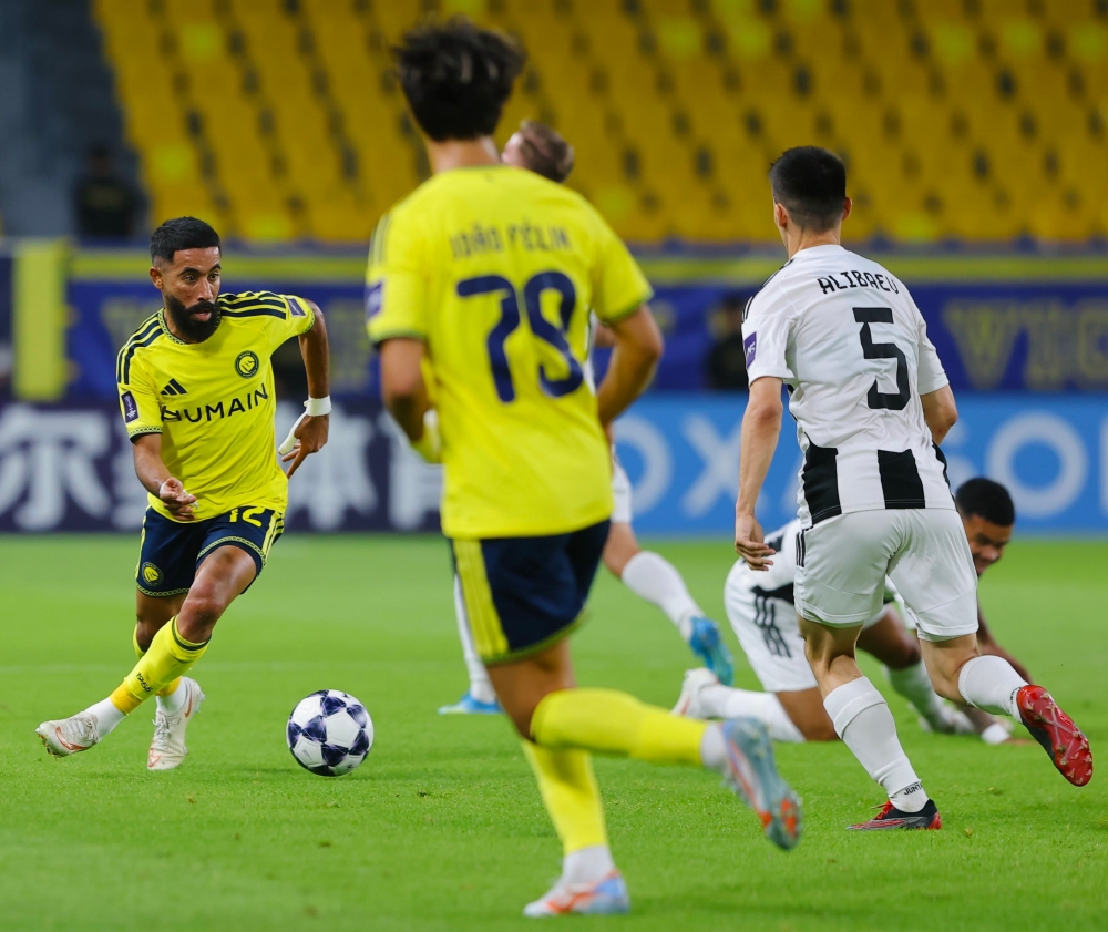 النصر يحقق الانتصار بثلاثية أمام نيفيتشي في نخبة آسيا
