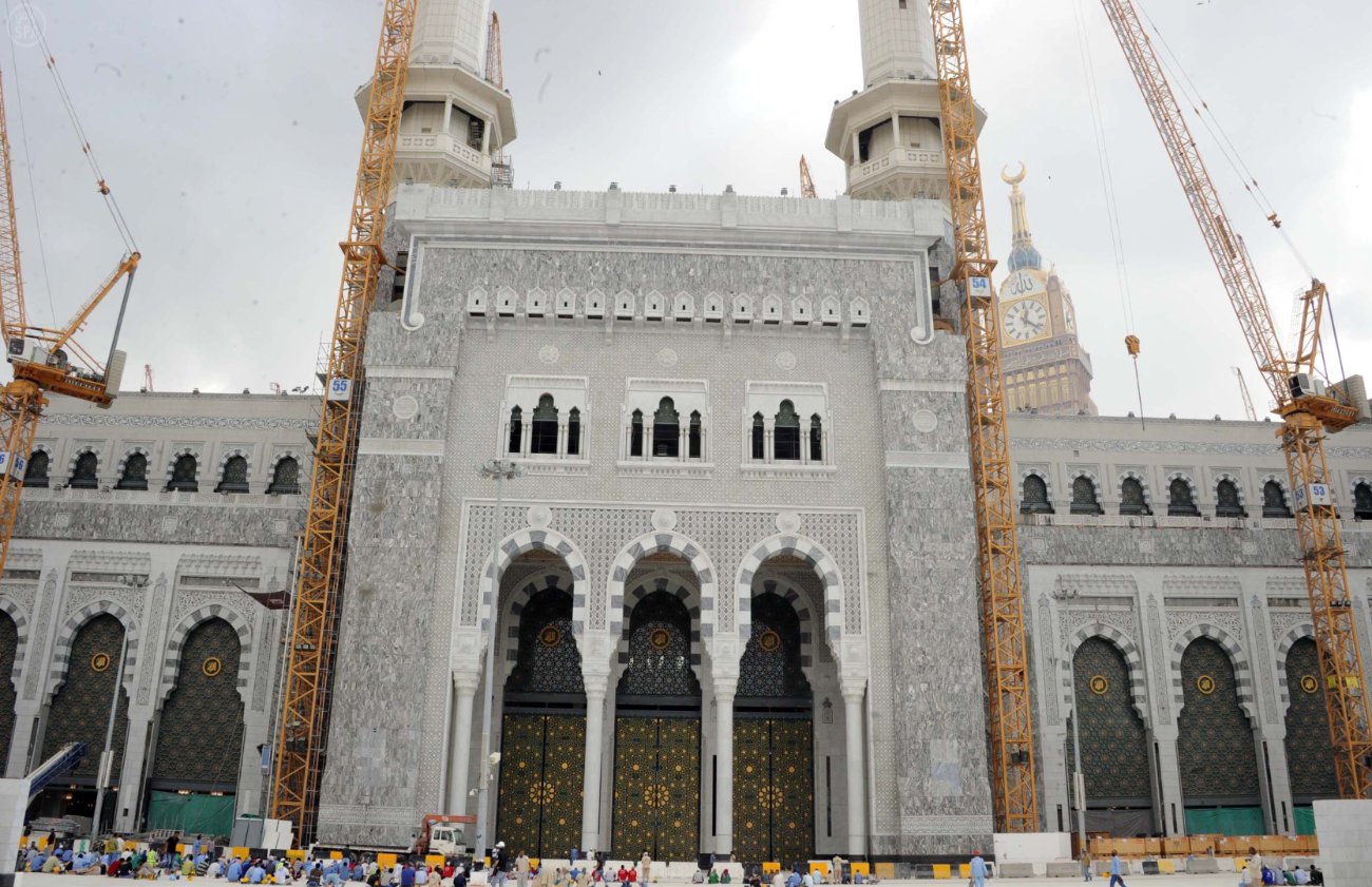 باب الملك عبدالله بن عبدالعزيز بالحرم المكي ضمن التوسعة الجديدة