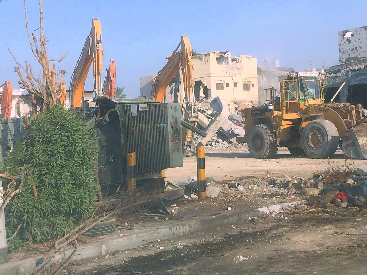 الشرقية: الانتهاء من كامل أعمال الهدم في حي المسورة... وبدء مرحلة الازالة
