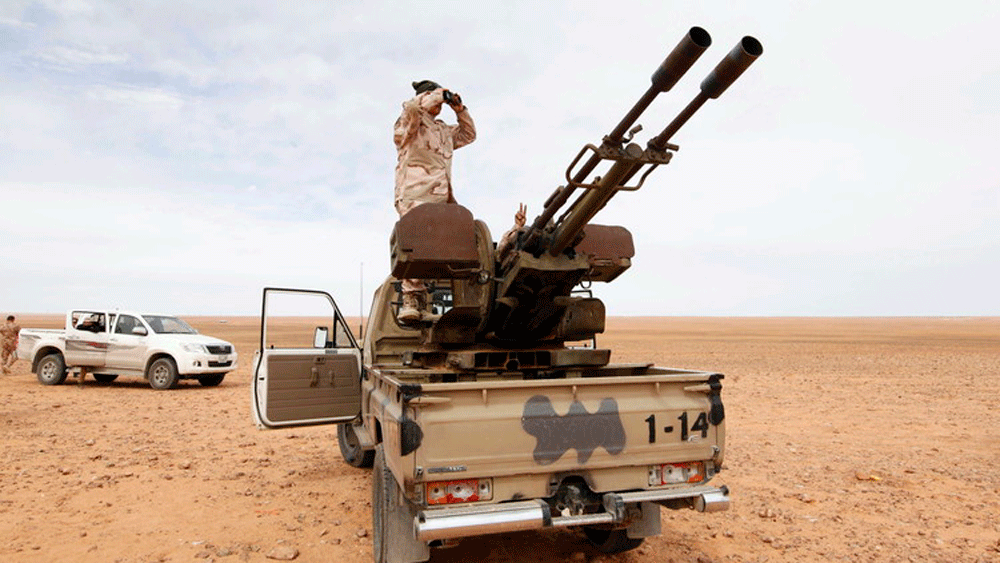 قوات الحكومة الليبية في محيط سرت 