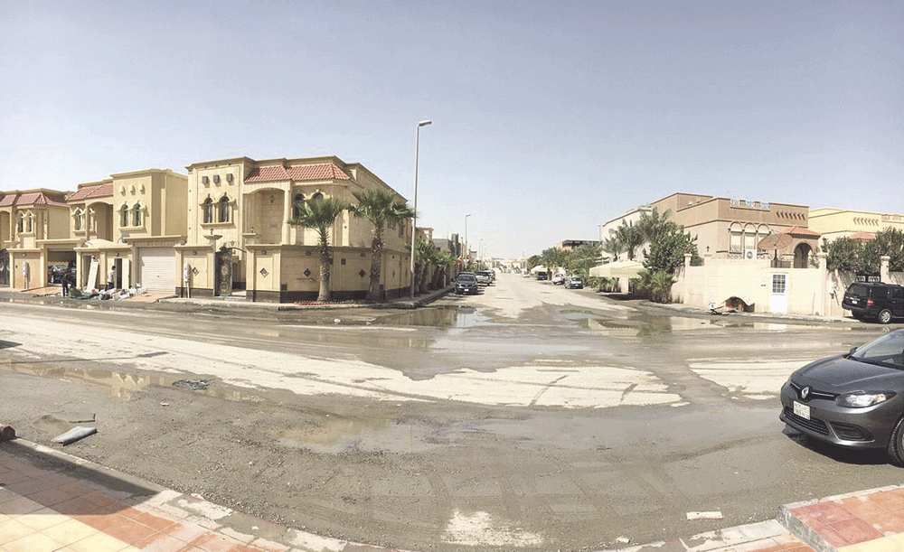 الأحياء بعد انتهاء أعمال سحب مياه الأمطار