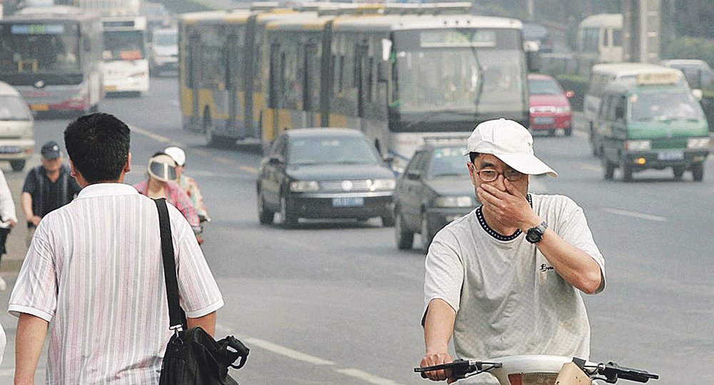 الصين تنشر معركة ضد التلوث (سكاي نيوز)