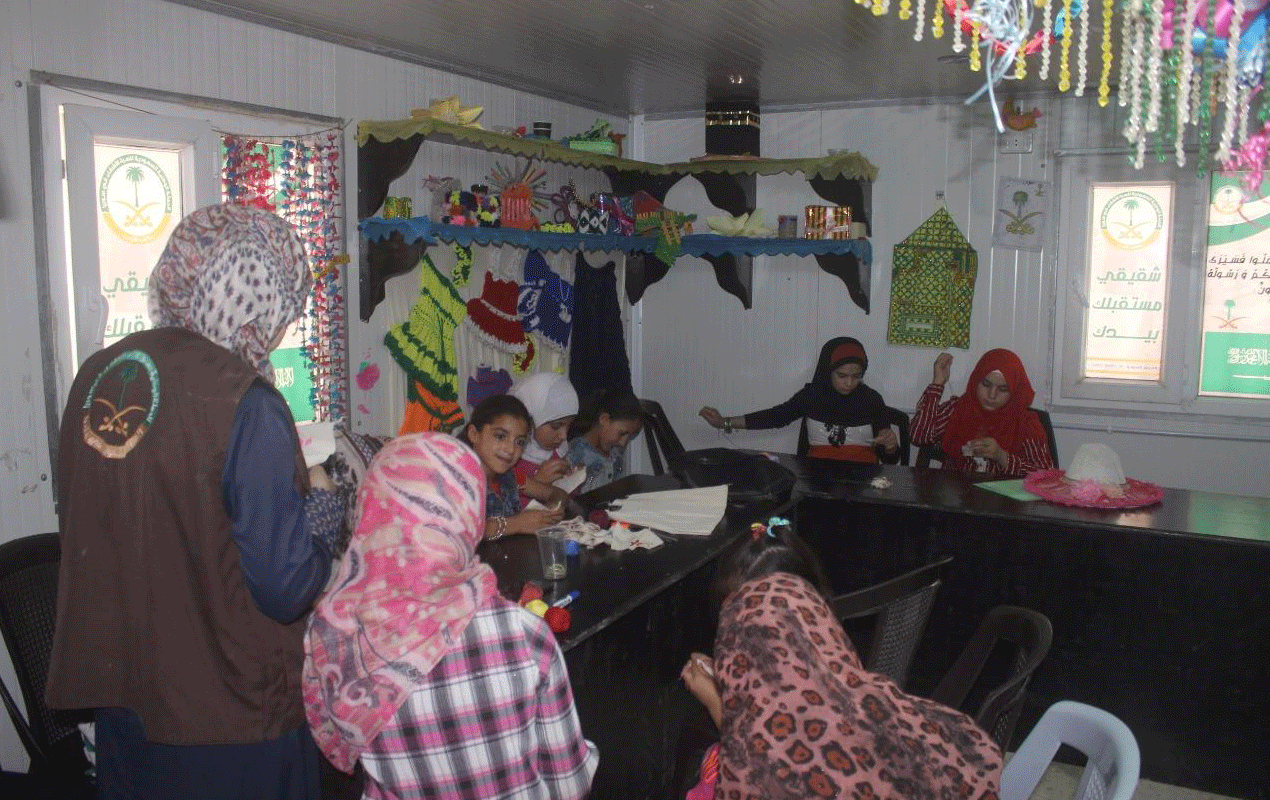جهود سعودية لتعليم وتدريب لاجئين سوريين في الزعتري (واس)
