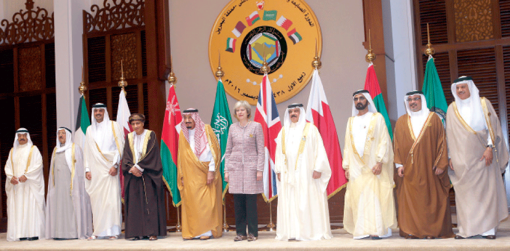 القادة الخليجيون ورئيسة وزراء بريطانيا يتفقون على الاجتماع سنويا