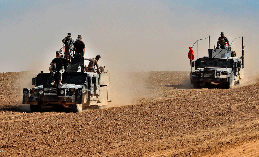 القوات العراقية تتقدم بالمعركة ووصول تعزيزات لميليشيا الحشد غرب الموصل